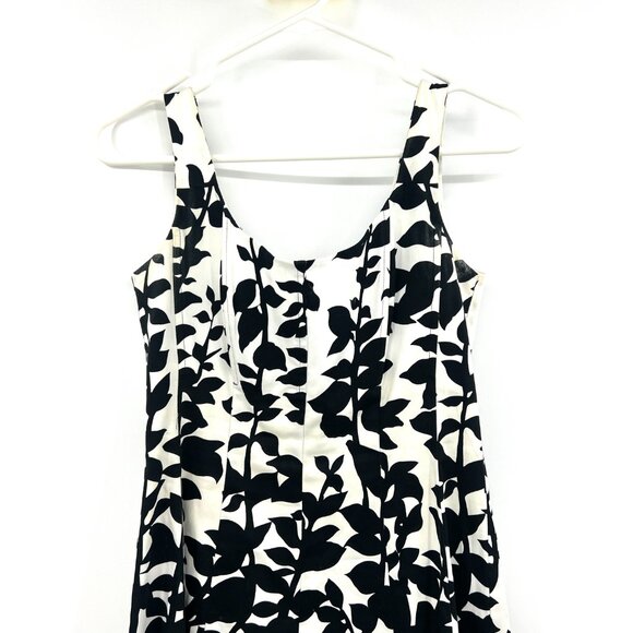 Nine West Floral Multicolor A-Line Midi Dress Women's 2P - Picture 2 of 8